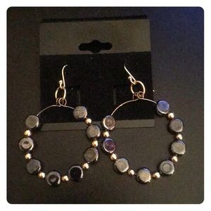 Hoop button flat beads. Original design.